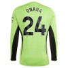 Camisolas Manchester United Onana 24 Guarda Redes 1º Equipamento Principal 2023-24 Manga Comprida